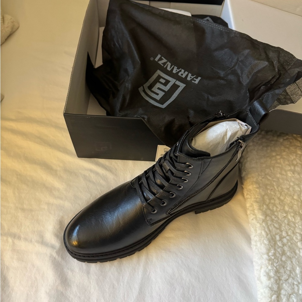 Men's Black Leather Boots